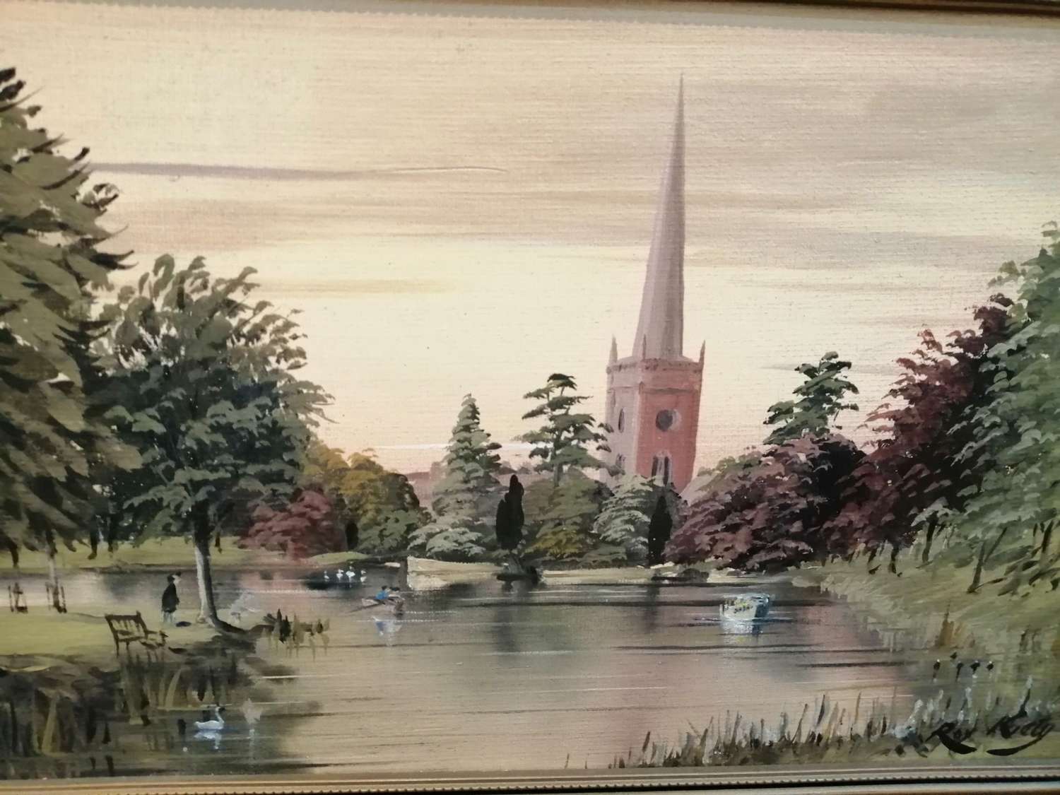 An Oil On Board Of Stratford Upon Avon By Roy Kraty Obe  (1909 - 2002)