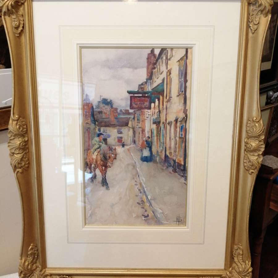 An Excellent & Vibrant Watercolour By Nathaniel H J Baird