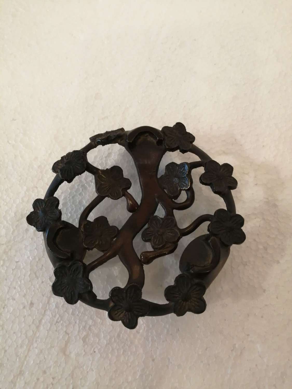 An Unusual 19th Century Cast Bronze Japanese Stand
