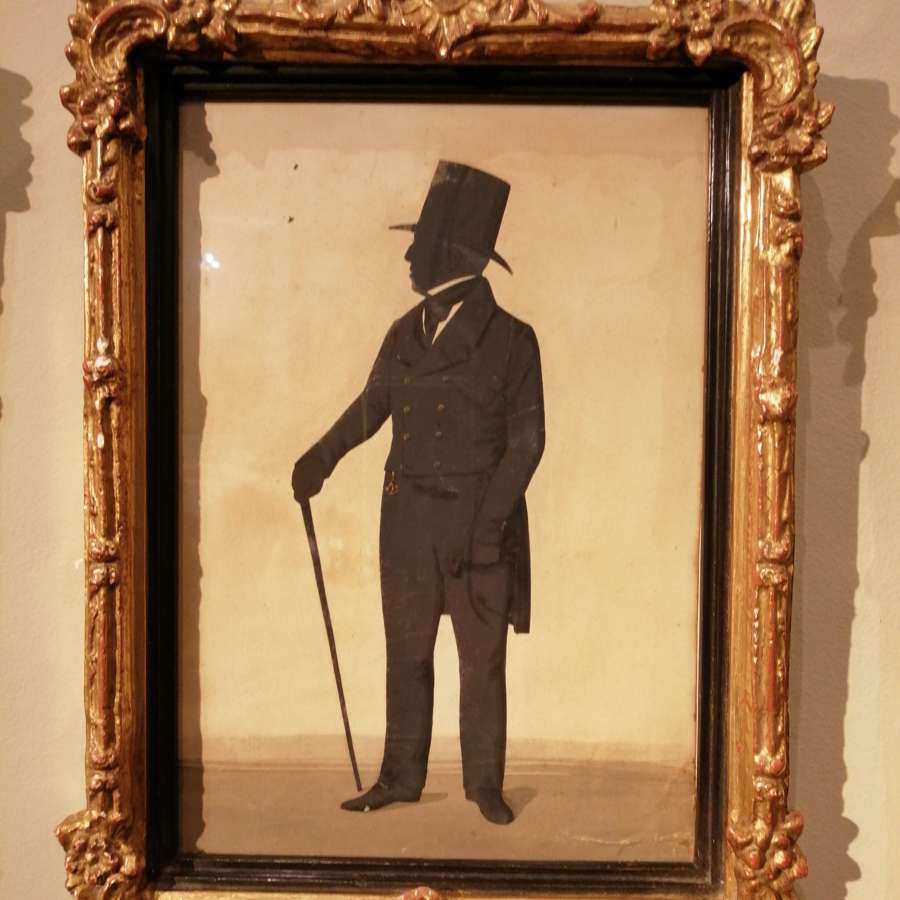 Framed Silhouette Of A Gentleman