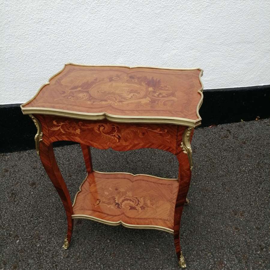 A Wonderful Quality French Marquetry Table