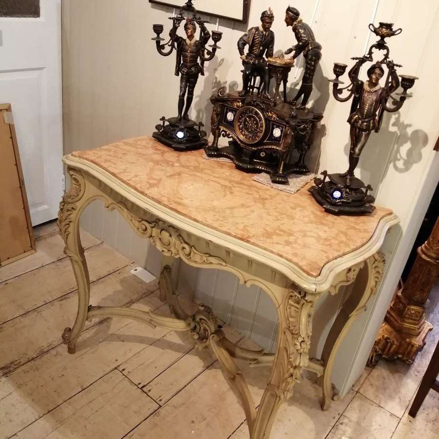 19th Century French Painted Console/ Table