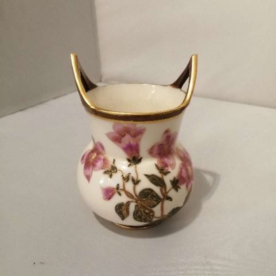 A Royal Worcester Twin Handled Small Vase