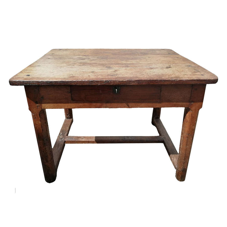 An 18th century French rustic kitchen table