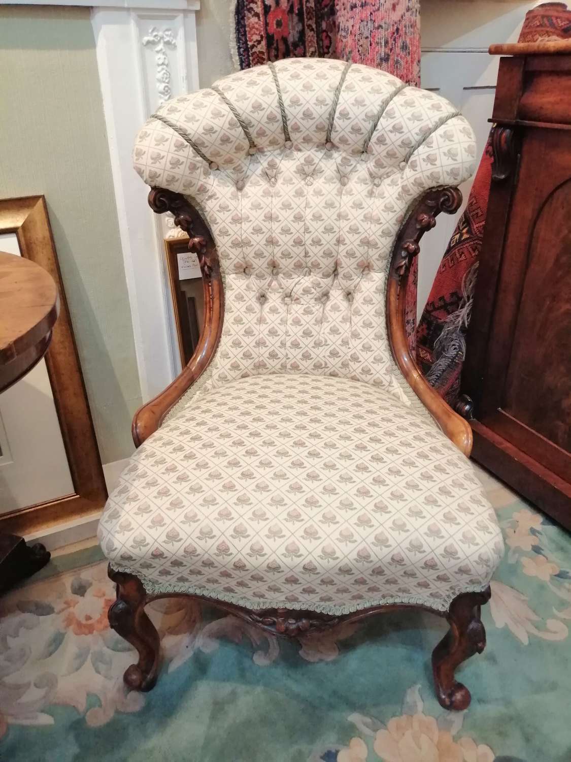 A lovely 19th century salon chair