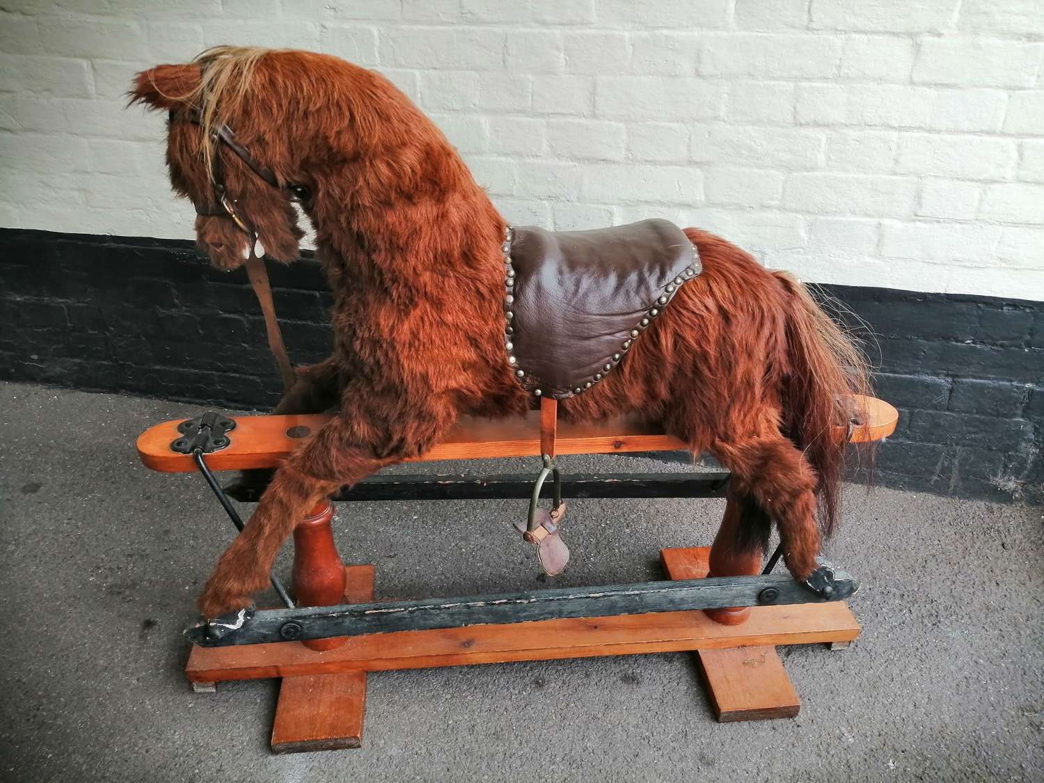 A lovely and most unusual rocking horse