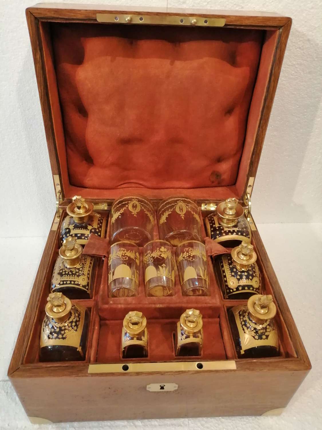 A magnificent 18th century campaign Liquor chest