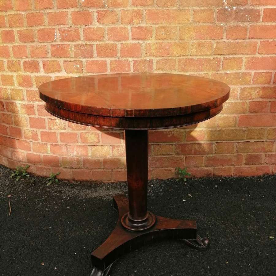 A  lovely rosewood drum style occasional table