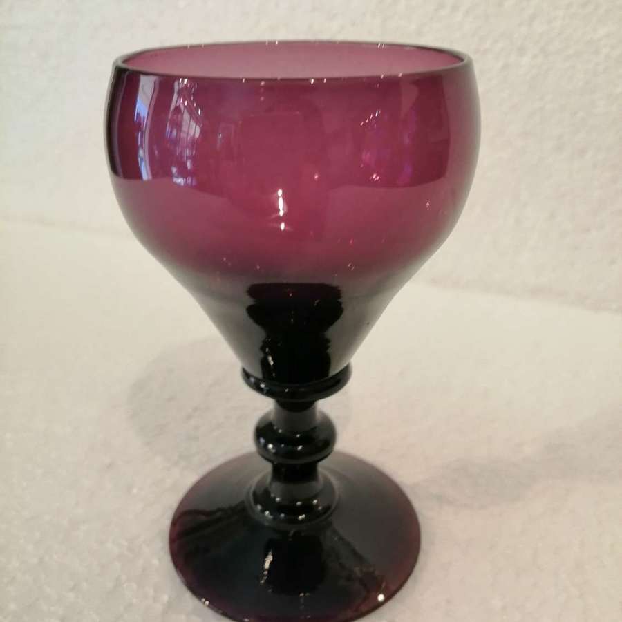 A delightful 19th century amethyst goblet