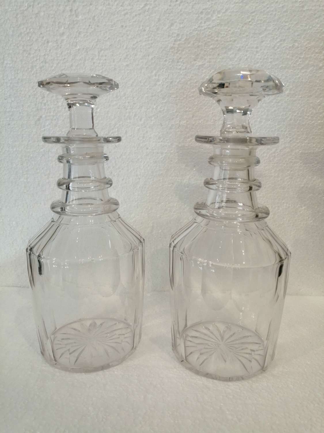 An excellent pair of Georgian decanters
