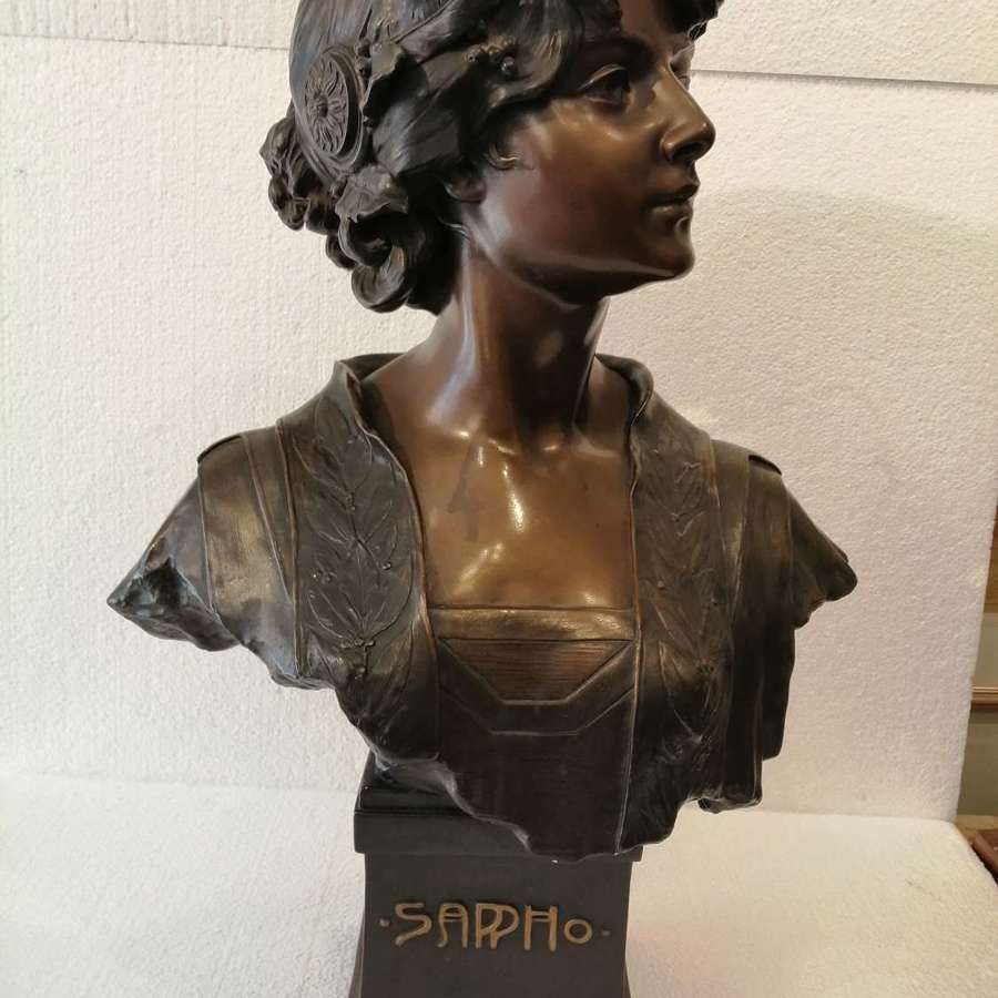 A superb quality plaster bust of Sappho