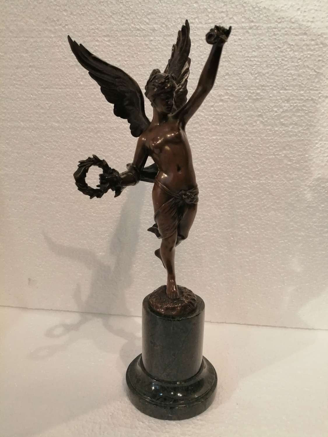A fine quality Art Nouveau bronze of semi nude lady
