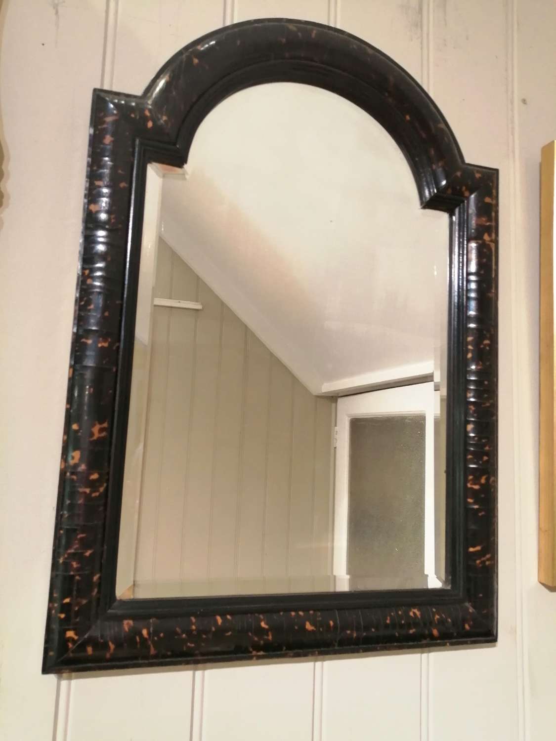 A fantastic quality tortoiseshell framed mirror