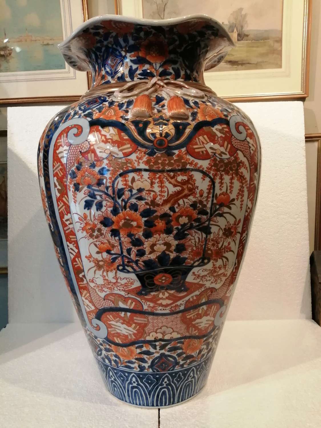 A superb quality Japanese Imari vase