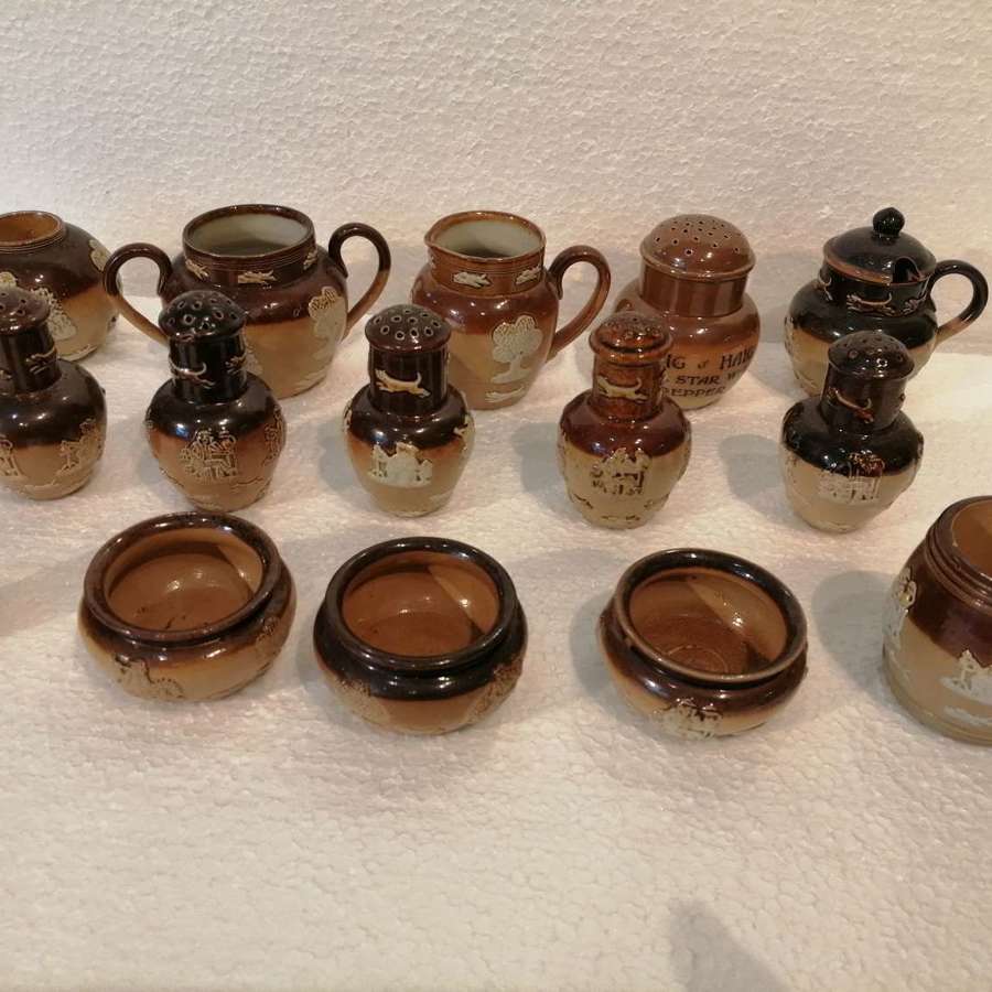A collection of 15 Royal Doulton stoneware