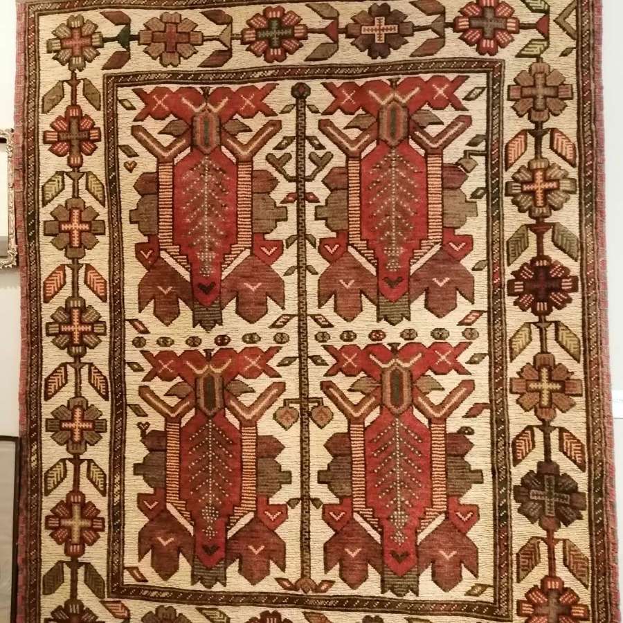 An old Afghan all woollen rug
