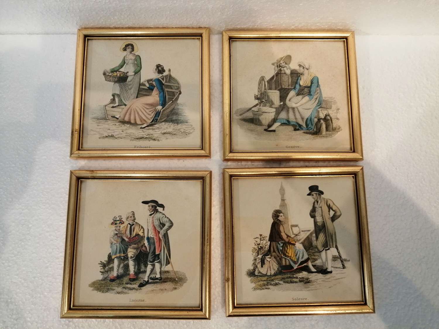 A group of 4 late 19th century prints of Swiss scenes