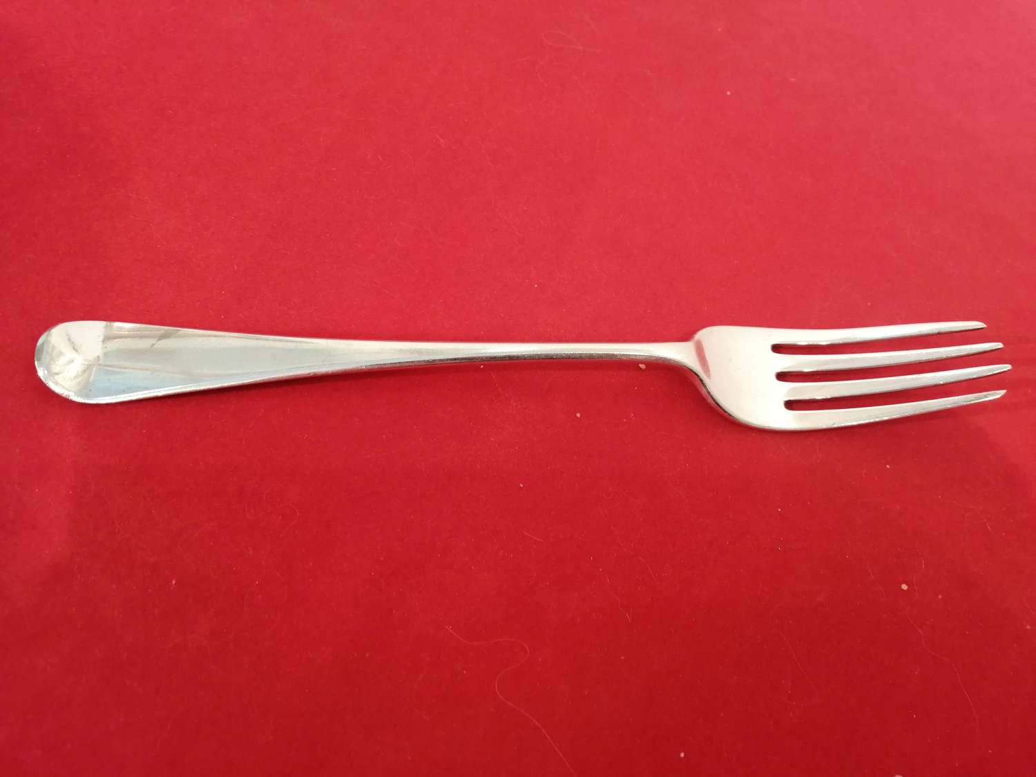 A Georgian Hanovarian pattern silver fork