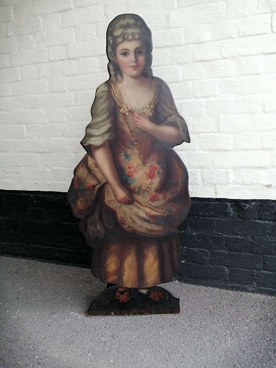 A 19th Century hand painted dummy board
