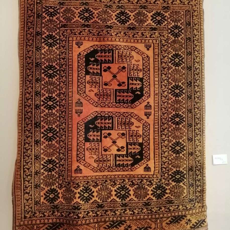 An old Afghan all woollen rug