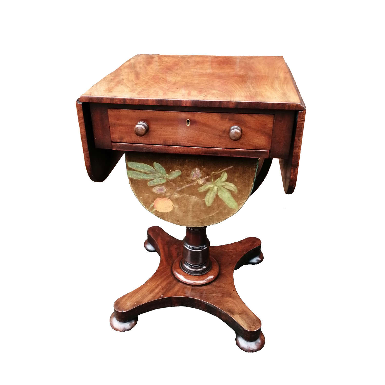 A fine quality William IV period work/sewing table